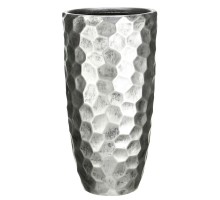 Mvase31-slv кашпо мозаик ваза, файберстоун, серебро, d31.5 h61 cm