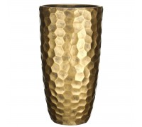 Mvase41-gld кашпо мозаик ваза, файберстоун, золото, d41.5 h77 cm
