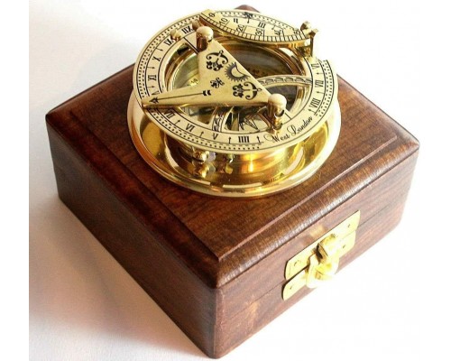 купить Морской компас в деревянном футляре NA-16047