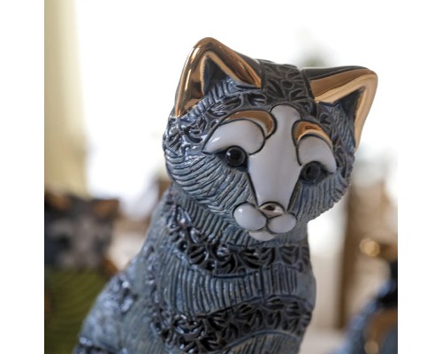 купить Статуэтка керамическая полосатая кошка DR-F-193