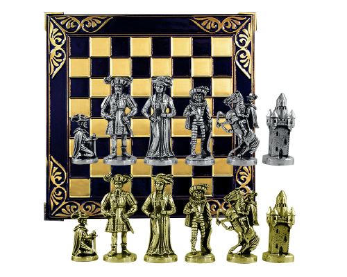 купить Шахматы сувенирные  Рококо MN-502-BU-GS