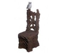 Садовая фигура кресло-трон с совой (малое)