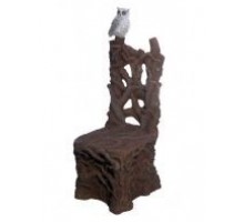 Садовая фигура кресло-трон с совой (малое)