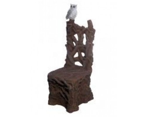 заказать Садовая фигура кресло-трон с совой (малое)
