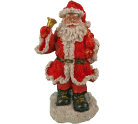 Новогодние фигуры Санта - клаус с колокольчиком 28х13 см