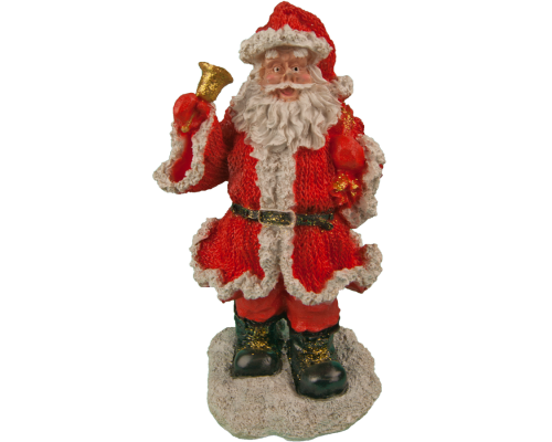 купить Новогодние фигуры Санта - клаус с колокольчиком 28х13 см