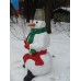 доставка Декоративная фигура снеговик малый 60х130см
