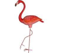 Садовые фигуры Фламинго на железных ногах