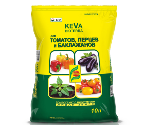 доставка Почвогрунт keva bioterra для томатов и перцев 10л