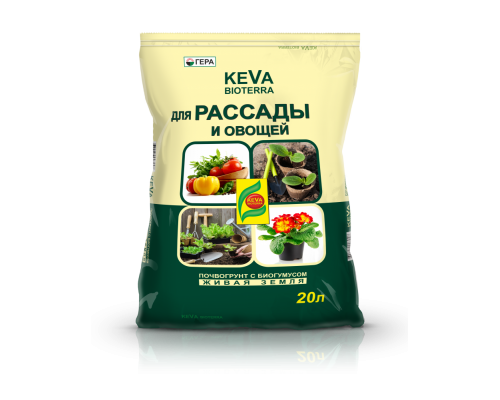 купить Почвогрунт keva bioterra для рассады и овощей 20л