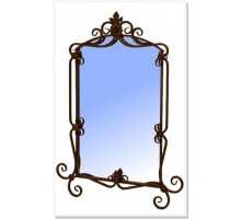 Зеркало ромашка для прихожей (68х2х93см)