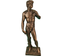Садовые скульптуры Давид малый бронзовый