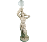Садовые скульптуры Античная девушка с фонарем