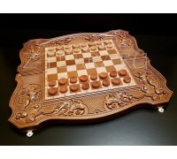 Шахматы, шашки, нарды элегант (3 в 1)