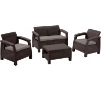 Комплект мебели Корфу Сет (corfu set) коричневый (производство россия)