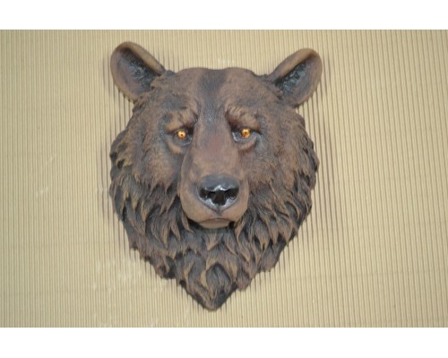 купить Декоративная голова на стену медведь добрый (ин-7) 26х30х36см