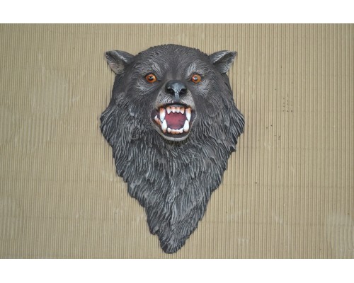 купить Декоративная голова на стену волк (ин-9) (25х20х30)