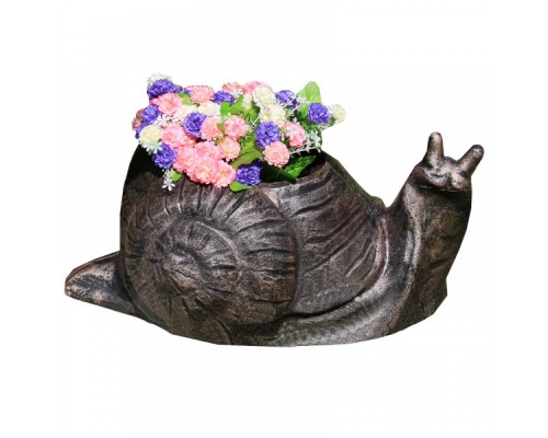 купить Декоративный горшок для цветов улитка snail roto коричневый