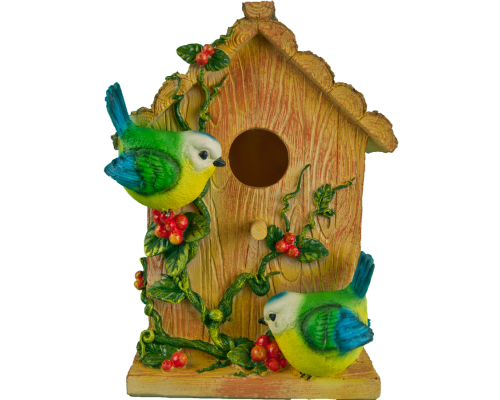 купить Садовый декор Скворечник с двумя птичками