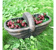 Декоративное кашпо для цветов корзина planter kosara s roto коричневое