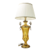 доставка Лампа настольная интерьерная на бронзовом основании с тканевым абажуром OB-260-AG