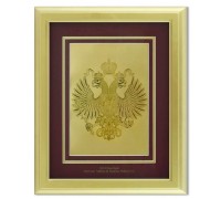 Картина с гербом РФ на красном фоне HB-204-G