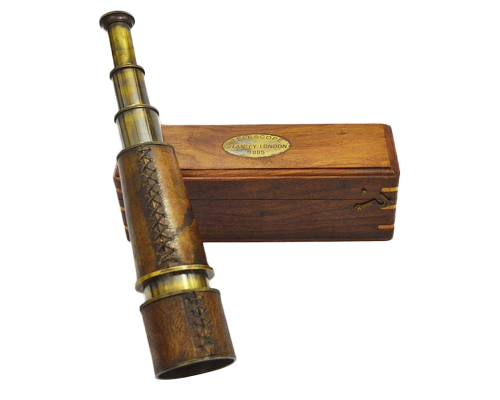 заказать Подзорная труба в деревянном футляре NA-20143