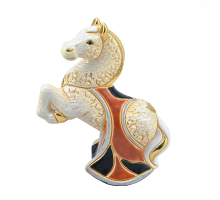Статуэтка керамическая лошадь белая dr-f-165-w