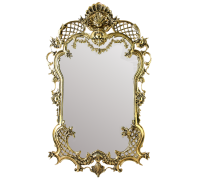 Зеркало рендада в раме, золото bp-50112
