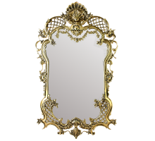 Зеркало рендада в раме, золото bp-50112