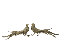 Статуэтка фазаны пара, золото bp-12002-d