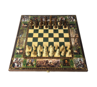 Подарочный набор игр шахматы, нарды, шашки с доской бородино sa-sh-037