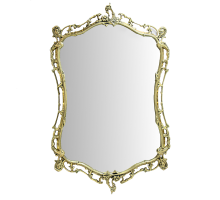 Зеркало бикош в раме, золото bp-50103