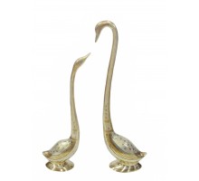 Статуэтка пара лебедей bidri 61 и 52 см BE-2000161