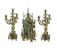 Каминные часы с канделябрами в наборе Кафедральный BP-12032