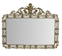 Зеркало дуэ кватро си в раме, золото bp-50107
