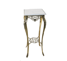Столик порту высокий с мраморной столешницей, золото bp-50212-d