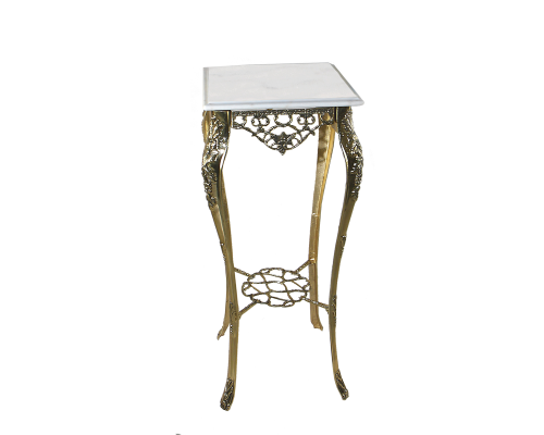 доставка Столик порту высокий с мраморной столешницей, золото bp-50212-d