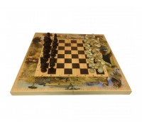 Набор игр шахматы нарды, шашки с доской сафари sa-sh-021