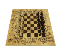 Набор игр шахматы нарды, шашки с доской рыцари sa-sh-022