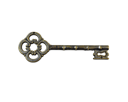 доставка Ключница из латуни золотой ключик AL-80-305-ANT