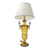 заказать Лампа настольная интерьерная на бронзовом основании с тканевым абажуром OB-260-BR