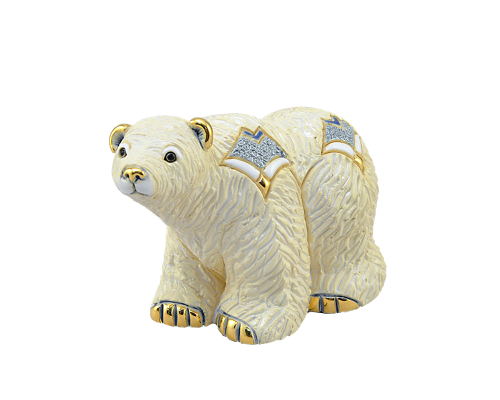 доставка Статуэтка керамическая полярный медведь dr-f-163